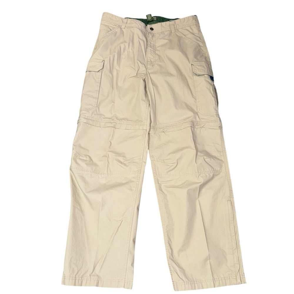 Gander Mtn 36x32 Convertible Cargo Pants Zip Off Khaki
